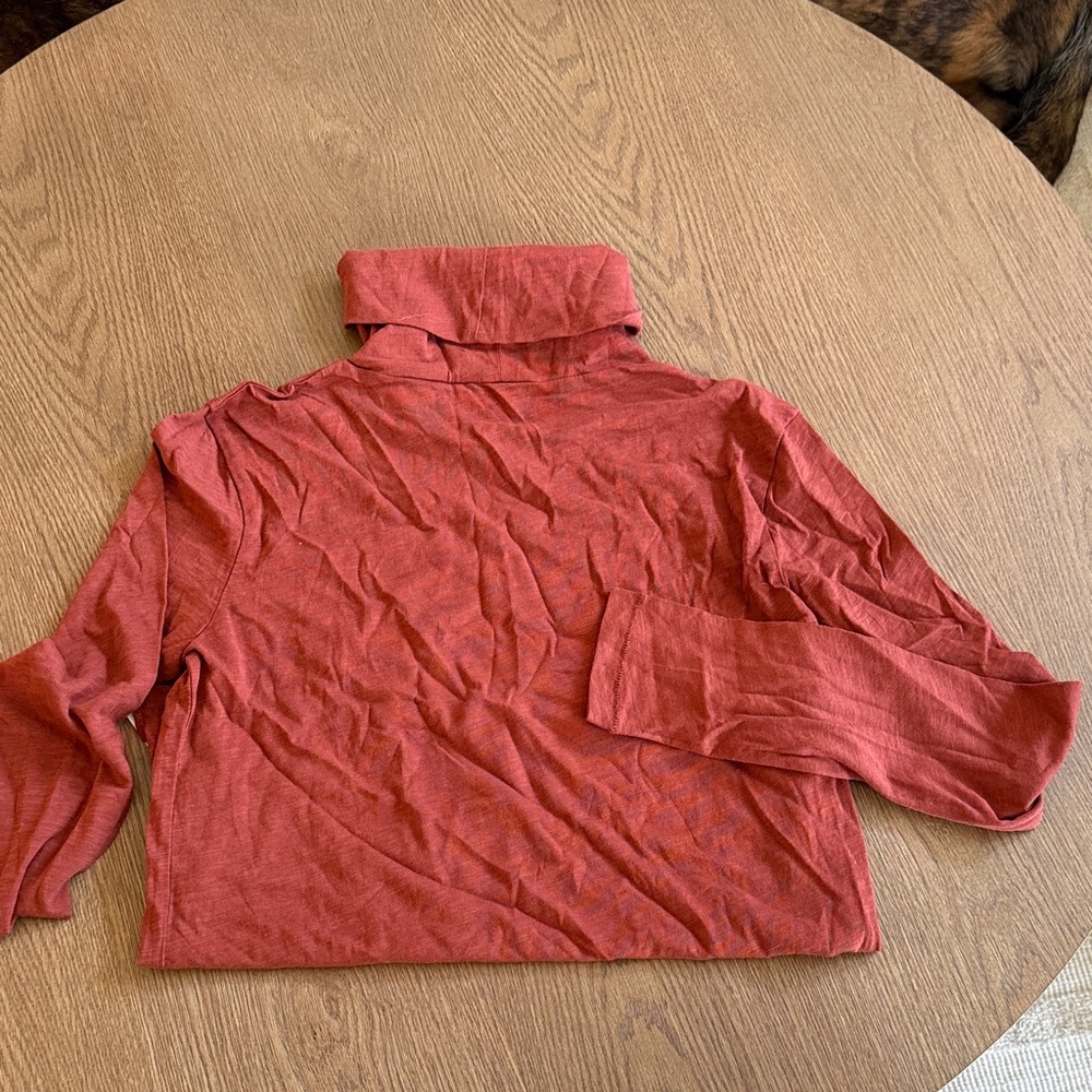 Women's Rust Turtleneck